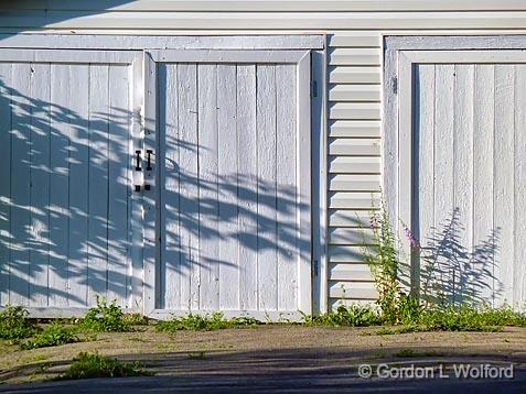 Garage Door Shadows_P1010238.jpg - Photographed at Smiths Falls, Ontario, Canada.